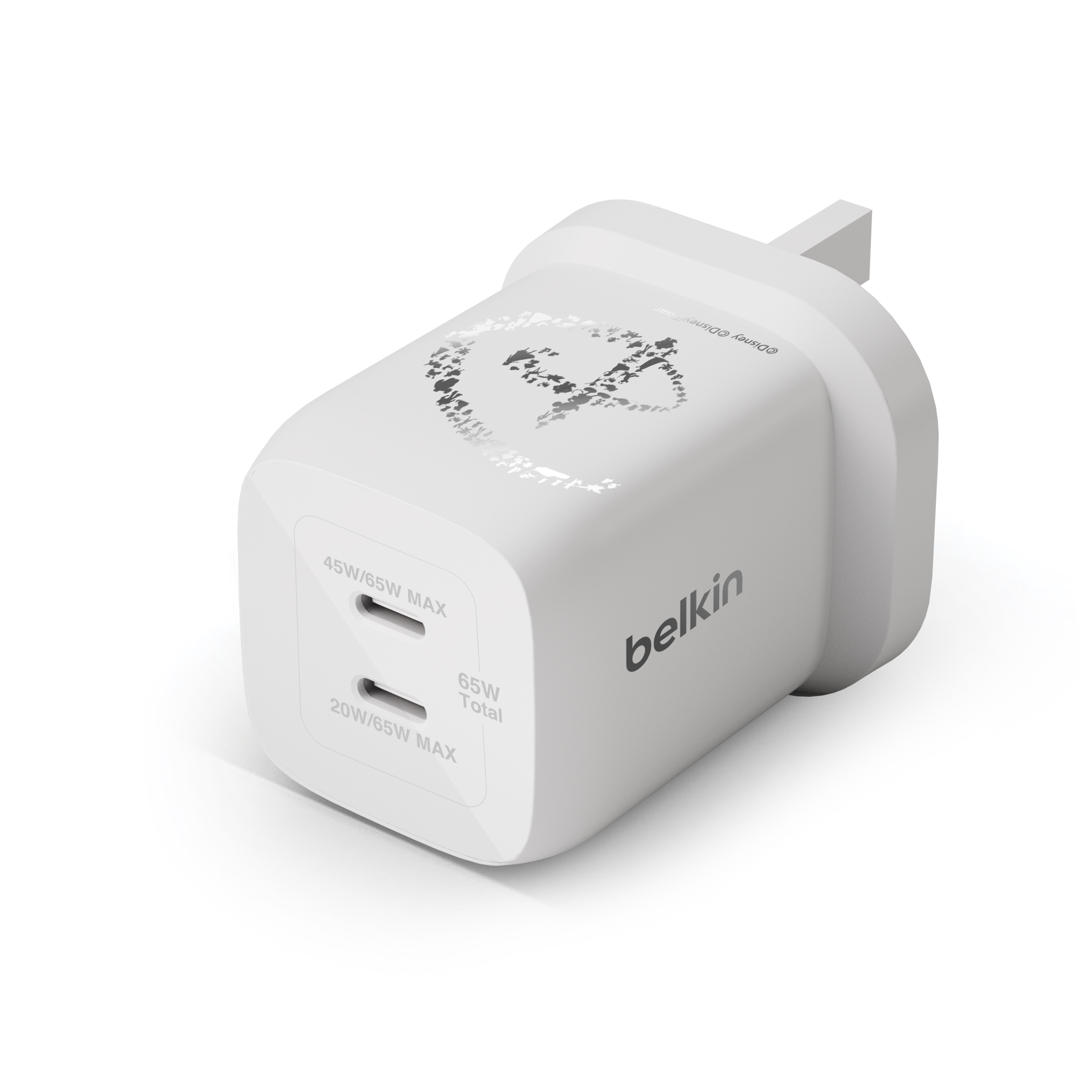 Belkin - BoostCharge Pro Dual USB-C GaN Wall Charger with PPS 65W (Disney Collection, Disney 100th Anniversary)
